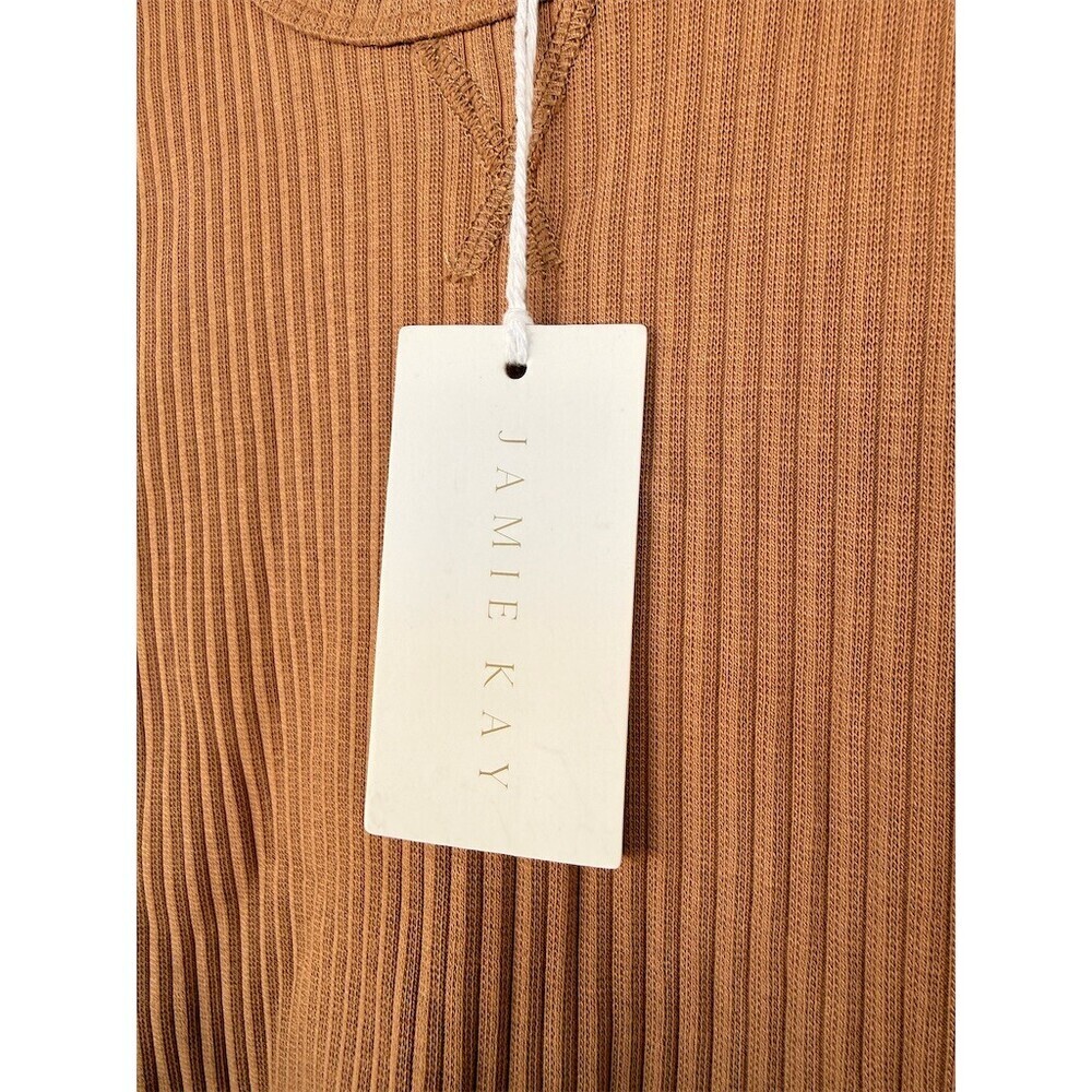Jamie Kay Girls Long Sleeve Crew Neck Ribbed Knit Top Brown Size 4Y - Picture 3 of 5